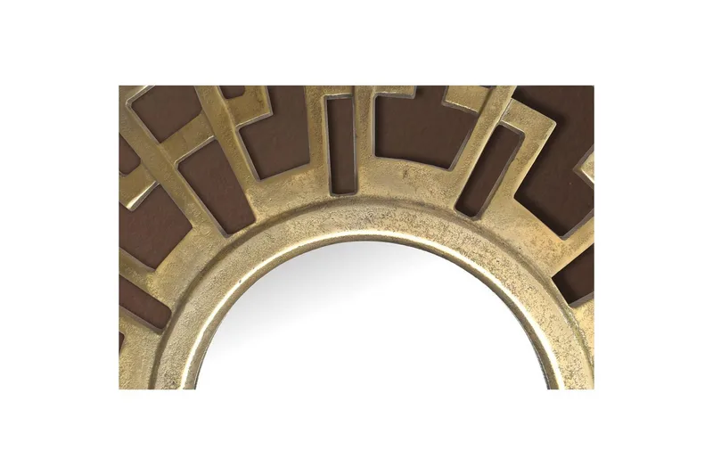 Spejl Wohnling Art Deco Rund 60 cm Moderne - Boligtilbehør - Spejle - Vægspejl