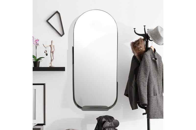 Spejl Wohnling Asymmetrisk metalramme oval 90 cm - Boligtilbehør - Vægdekoration - Klæbefolie - Selvklæbende folie