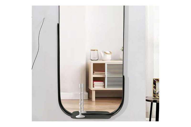 Spejl Wohnling Asymmetrisk metalramme oval 90 cm - Boligtilbehør - Vægdekoration - Klæbefolie - Selvklæbende folie