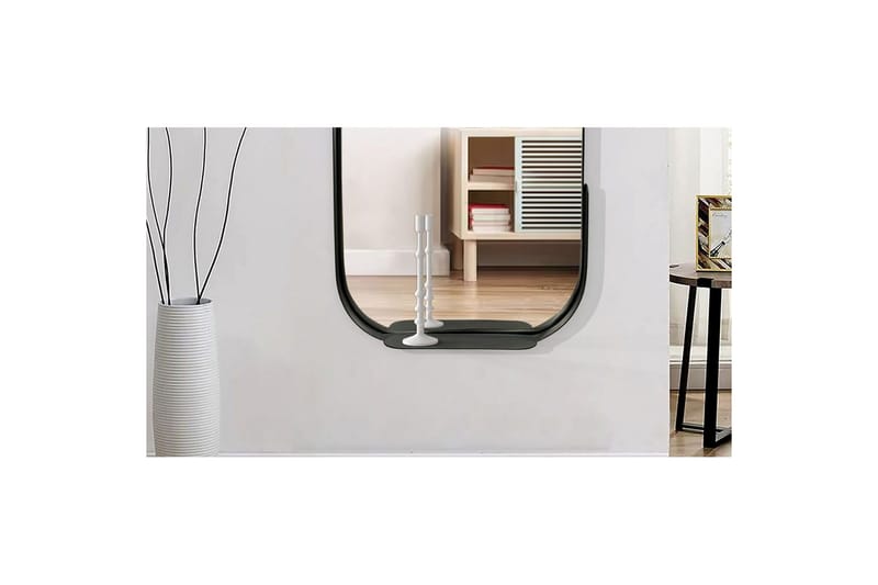 Spejl Wohnling Asymmetrisk metalramme oval 90 cm - Boligtilbehør - Vægdekoration - Klæbefolie - Selvklæbende folie