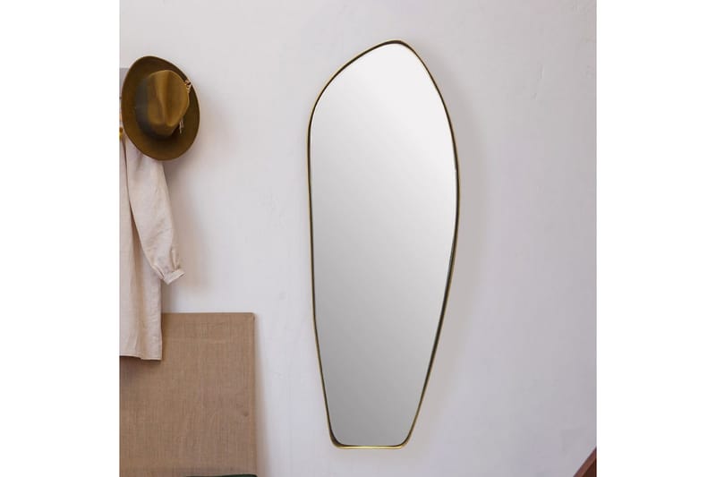 Spejl Wohnling Asymmetrisk metalramme oval 90 cm - Boligtilbehør - Vægdekoration - Klæbefolie - Selvklæbende folie