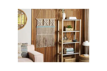 Väggdekoration i tyg Beliani Kalady Beige||Light blue - Boligtilbehør - Billeder & kunst