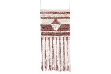 Väggdekoration i tyg Beliani Saif Red||Beige - Boligtilbehør - Billeder & kunst