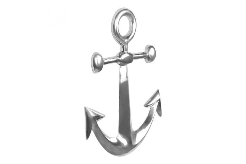 Vægdekoration Wohnling Anker Maritim Håndpoleret Aluminium Støbt Moderne - Boligtilbehør - Dekoration