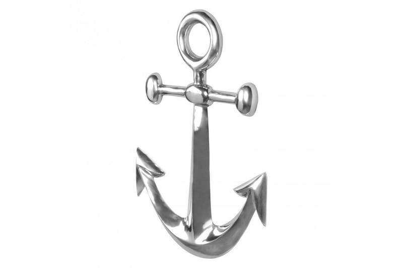Vægdekoration Wohnling Anker Maritim Håndpoleret Aluminium Støbt Moderne - Boligtilbehør - Dekoration