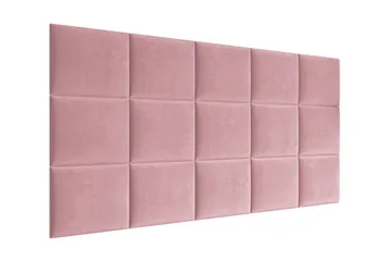 Lornel polstret vægpanel 40x30 cm - Lyserød - Hus & renovering - Byggeri - Gulv, væg & tag - Gulv & vægbeklædning - Vægplader