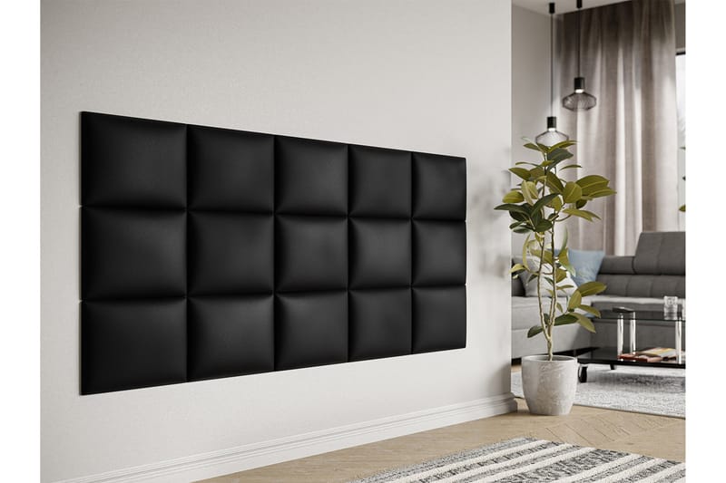 Lornel polstret vægpanel 40x30 cm - Mørkegrå - Boligtilbehør - Vægdekoration