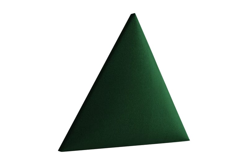 Lornel Polstret Vægpanel Triangelformet - Grøn - Vægplader - Vægdekoration
