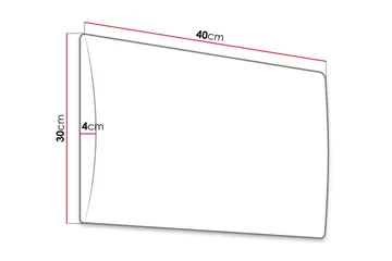 Lornel polstret vægpanel 40x30 cm - Lyserød - Hus & renovering - Byggeri - Gulv, væg & tag - Gulv & vægbeklædning - Vægplader