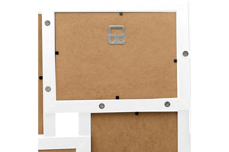 billedramme til 24x(10x15 cm) billeder MDF hvid - Hvid - Boligtilbehør - Vægdekoration - Rammer