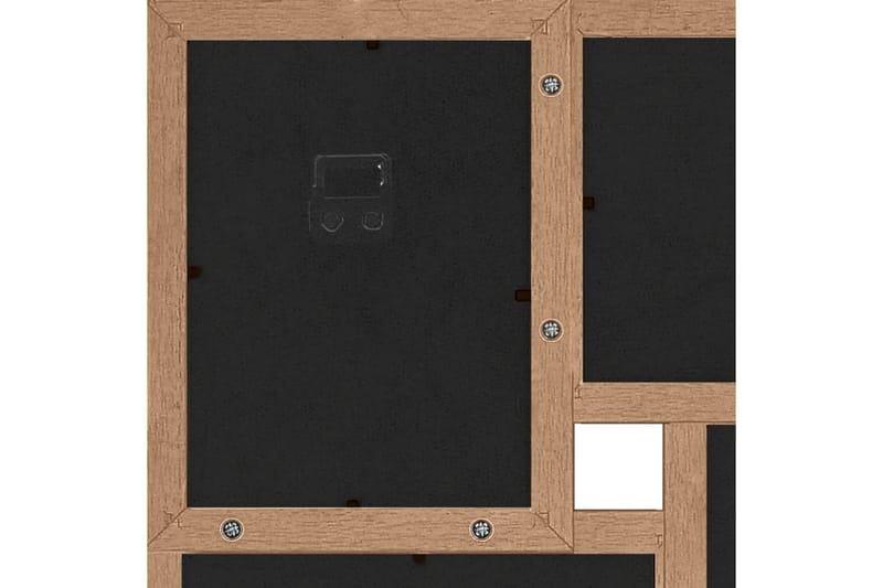 billedramme til 24x(13x18 cm) billeder MDF lysebrun - Brun - Boligtilbehør - Vægdekoration - Rammer
