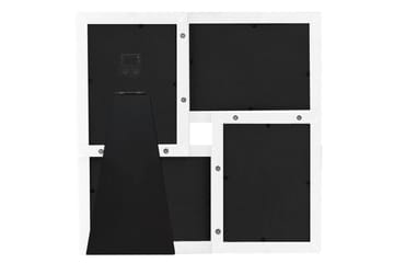 billedramme til 4x(10x15 cm) billeder MDF hvid - Hvid - Boligtilbehør - Vægdekoration - Rammer