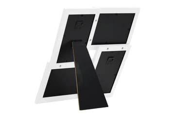 billedramme til 4x(10x15 cm) billeder MDF hvid - Hvid - Boligtilbehør - Vægdekoration - Rammer