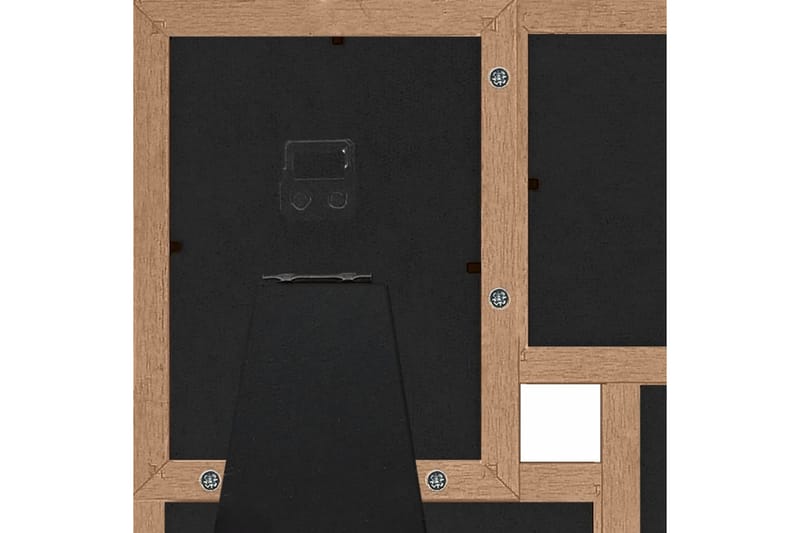 billedramme til 4x(10x15 cm) billeder MDF lysebrun - Brun - Fotoramme - Ramme poster