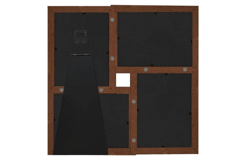 billedramme til 4x(10x15 cm) billeder MDF mørkebrun - Brun - Fotoramme - Ramme poster