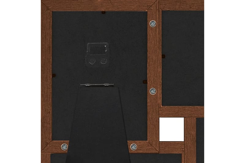 billedramme til 4x(10x15 cm) billeder MDF mørkebrun - Brun - Fotoramme - Ramme poster