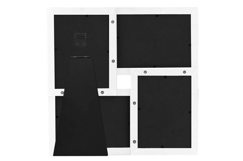 billedramme til 4x(13x18 cm) billeder MDF hvid - Hvid - Boligtilbehør - Vægdekoration - Rammer