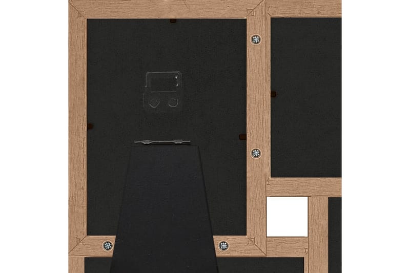 billedramme til 4x(13x18 cm) billeder MDF lysebrun - Brun - Fotoramme - Ramme poster