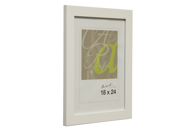 Trendline Billederamme MDF 18x24 cm - Hvid - Boligtilbehør - Vægdekoration - Rammer
