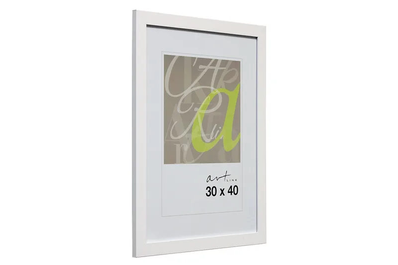 Trendline Billederamme MDF 30x40 cm, Hvid