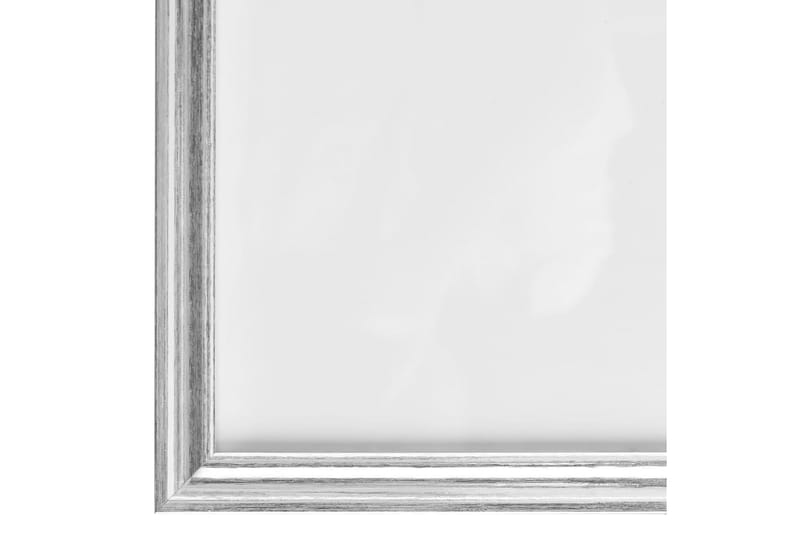 billedrammer 3 stk. til væg eller bord 21x29,7 cm sølvfarvet - Sølv - Fotoramme - Ramme poster