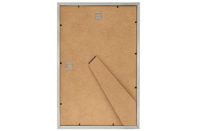 billedrammer 3 stk. til væg eller bord 21x29,7 cm sølvfarvet - Sølv - Boligtilbehør - Vægdekoration - Rammer