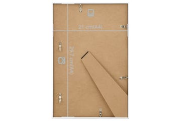 billedrammer 5 stk. til væg eller bord 21x29,7 cm - Hvid - Boligtilbehør - Vægdekoration - Rammer