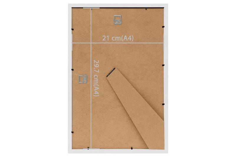 billedrammer 5 stk. til væg eller bord 21x29,7 cm - Hvid - Fotoramme - Ramme poster