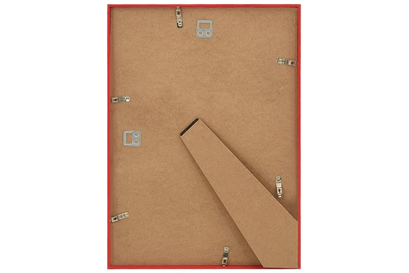 billedrammer 5 stk. til væg eller bord 70x90 cm - Rød - Boligtilbehør - Vægdekoration - Rammer