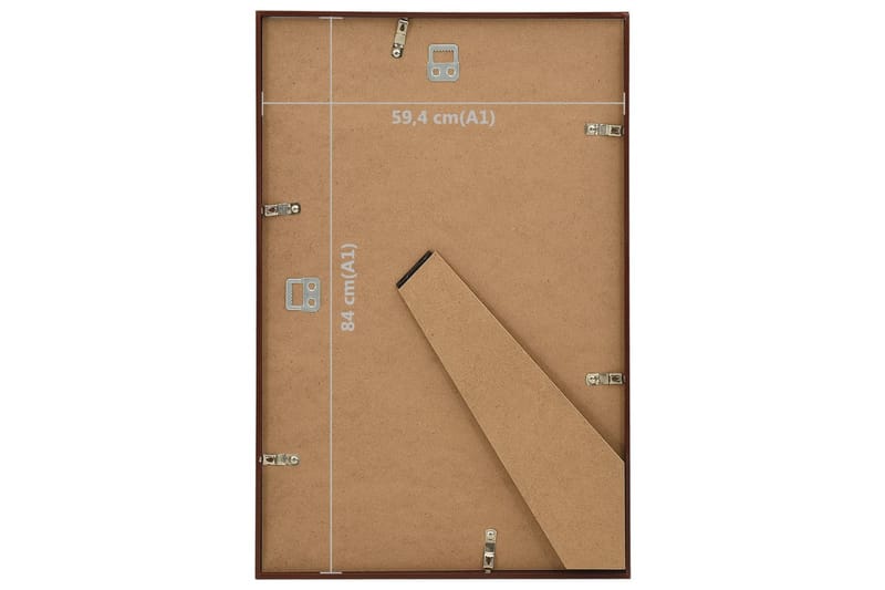 billedrammer 5 stk. til væg og bord 59,4x84 cm - Brun - Boligtilbehør - Vægdekoration - Rammer