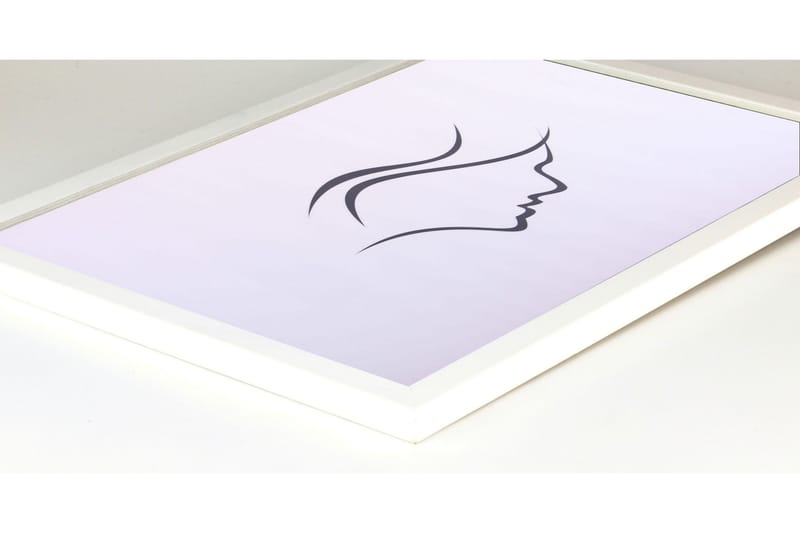 Galant Fotoramme 40x50 cm - Hvid/Plexiglas - Boligtilbehør - Vægdekoration - Rammer