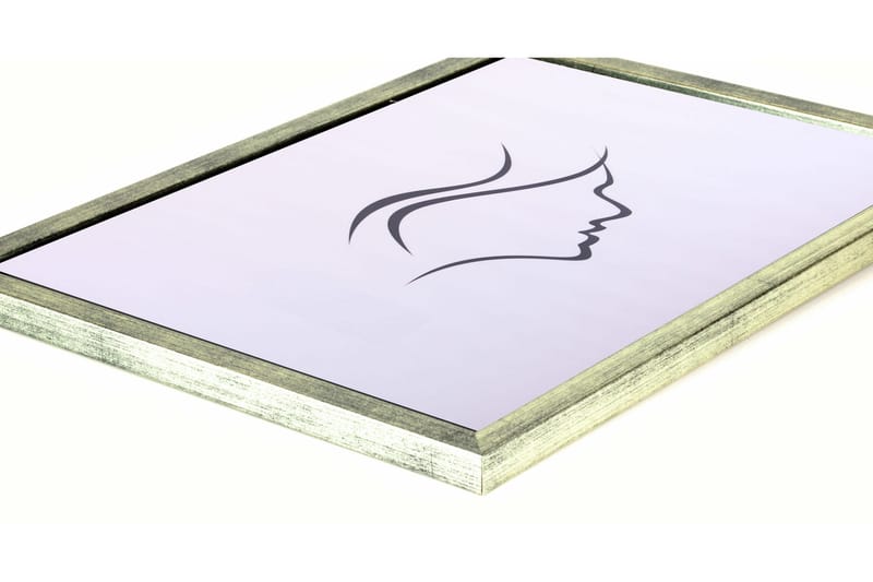 Galant Fotoramme 50x70 cm - Sølv/Plexiglas - Boligtilbehør - Vægdekoration - Rammer