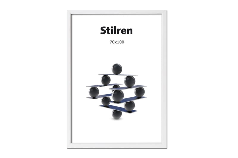 ramme Stilren Hvid - 70x100cm - Fotoramme - Ramme poster