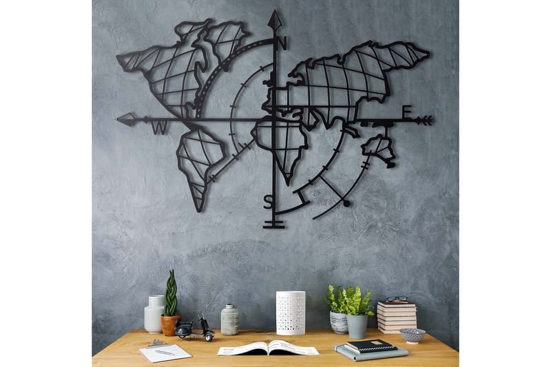 Decorative Metal Wall Accessory 65x95 - Boligtilbehør - Vægdekoration - Skilt - Emaljeskilte