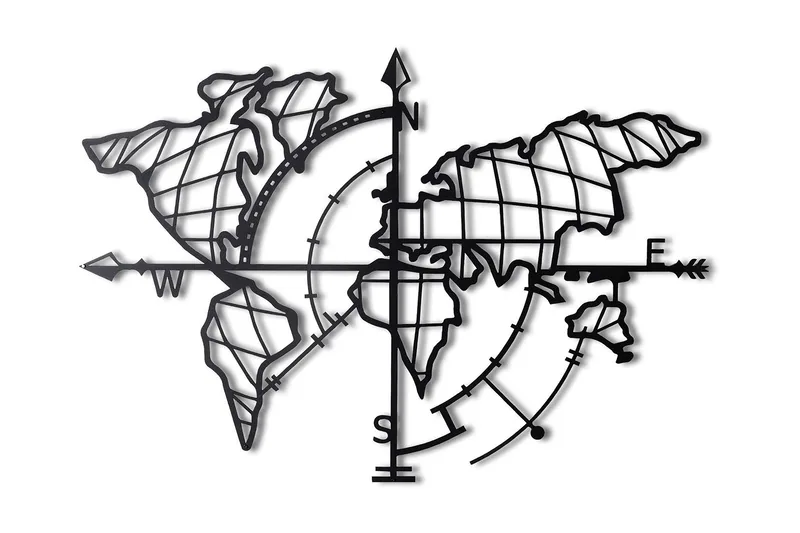 Decorative Metal Wall Accessory 65x95, undefined