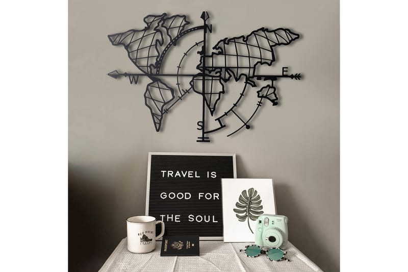 Decorative Metal Wall Accessory 65x95 - Boligtilbehør - Vægdekoration - Skilt - Emaljeskilte