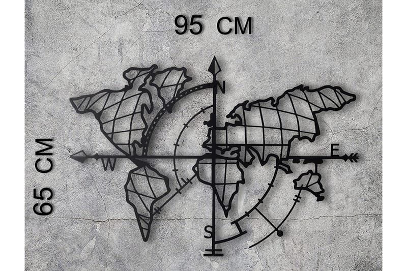 Decorative Metal Wall Accessory 65x95 - Boligtilbehør - Vægdekoration - Skilt - Emaljeskilte