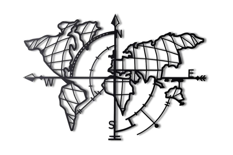 Decorative Metal Wall Accessory 65x95 - Boligtilbehør - Vægdekoration - Skilt - Emaljeskilte