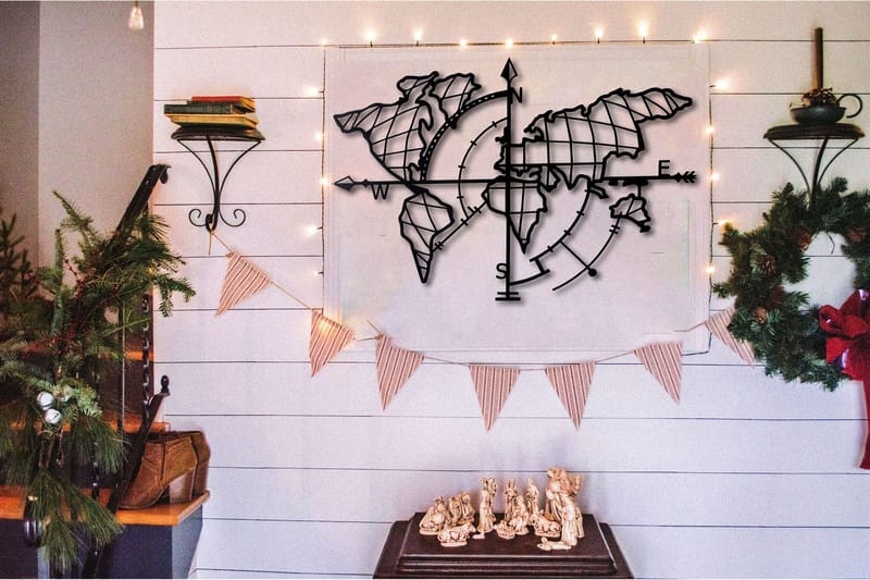 Decorative Metal Wall Accessory 65x95 - Boligtilbehør - Vægdekoration - Skilt - Emaljeskilte