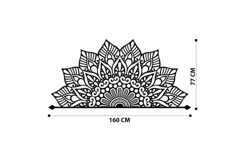 Afra Vægdekor - Sort - Boligtilbehør - Vægdekoration - Skilt - Emaljeskilte