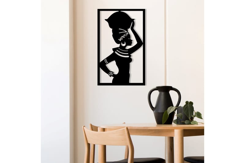 African Vægdekor - Sort - Boligtilbehør - Vægdekoration - Skilt - Emaljeskilte