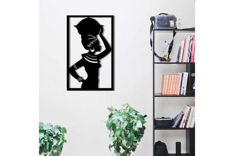 African Vægdekor - Sort - Boligtilbehør - Vægdekoration - Skilt - Emaljeskilte