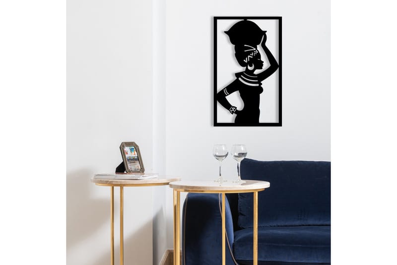 African Vægdekor - Sort - Boligtilbehør - Vægdekoration - Skilt - Emaljeskilte