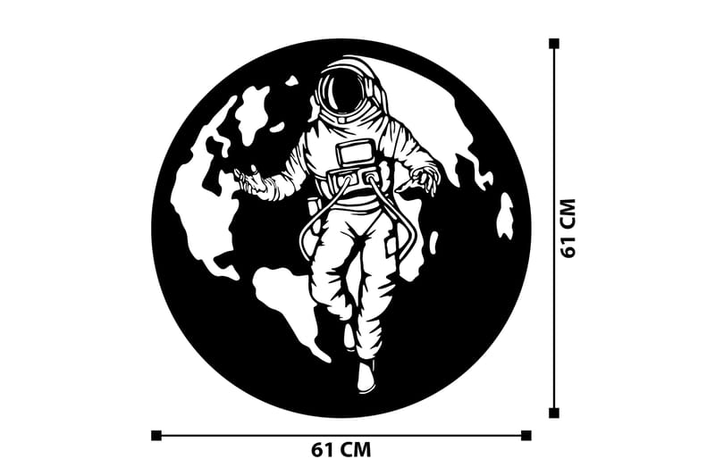 Asti Vægdekor - Sort - Boligtilbehør - Vægdekoration - Skilt - Emaljeskilte