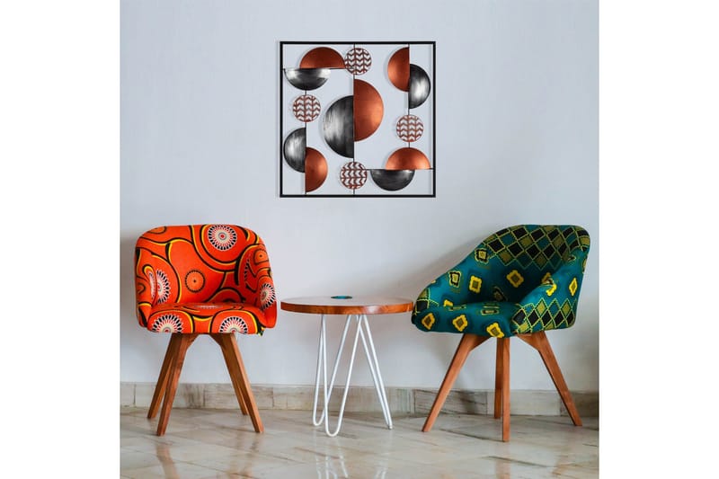 Aurora 4 Vægdekor - Flerfarvet - Boligtilbeh ør - Vægdekoration - Skilt - Emaljeskilte