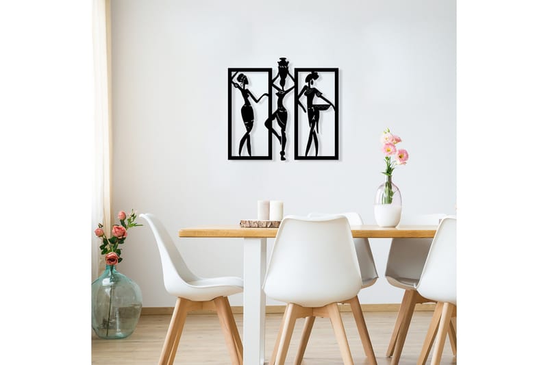 Aurora Vægdekor - Sort - Boligtilbehør - Vægdekoration - Skilt - Emaljeskilte