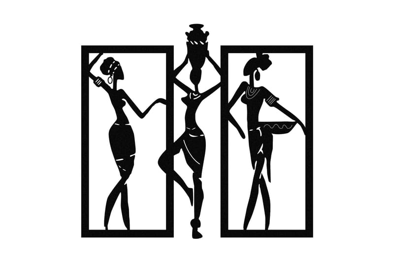 Aurora Vægdekor, Sort