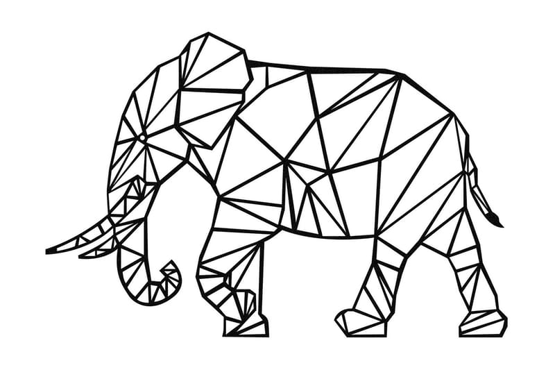 Bacio Vægdekor, Sort