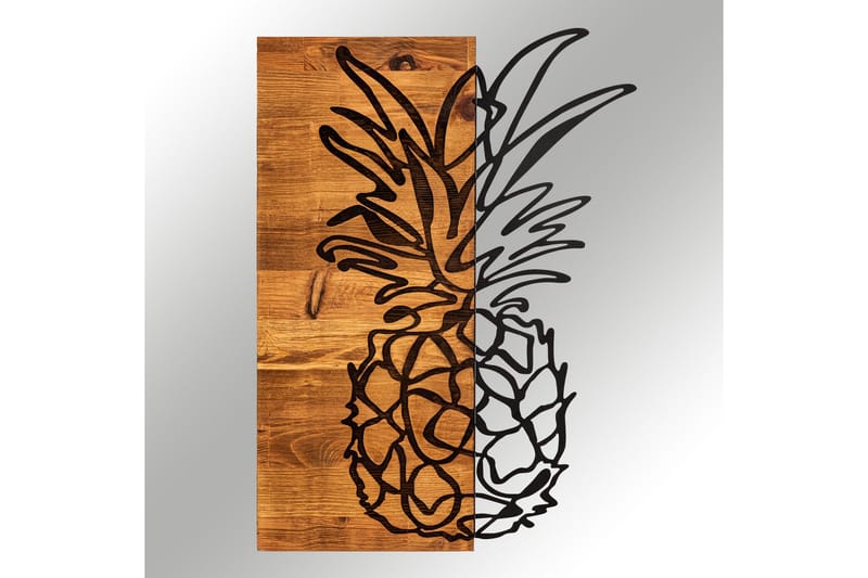 Bahama Vægdekor - Sort/Valnød - Boligtilbehør - Vægdekoration - Skilt - Emaljeskilte