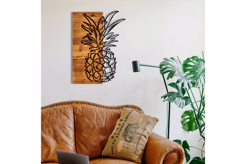 Bahama Vægdekor - Sort/Valnød - Boligtilbehør - Vægdekoration - Skilt - Emaljeskilte